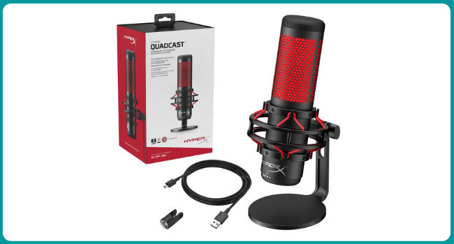 Hyprex Quadcast Microphone for Gaming 