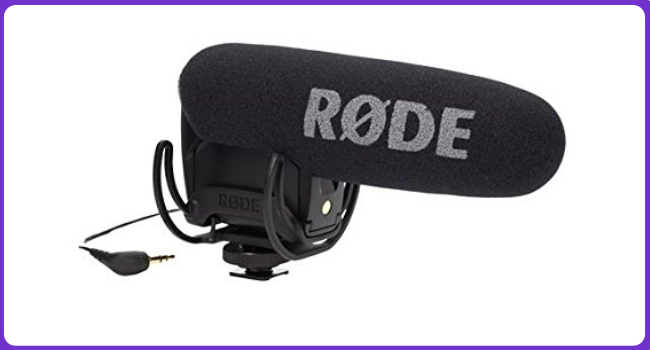 
Rode VMPR VideoMic Pro R with Rycote Lyre Shock Mount, Black