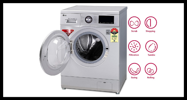
LG 8.0 Kg 5 Star Inverter Fully-Automatic Front Loading Washing Machine