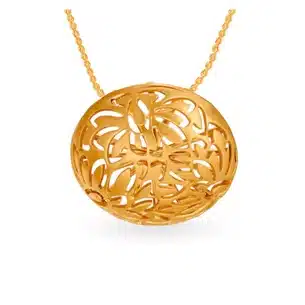 14kt-Friends-Of-Bride Yellow Gold Pendant with Semi Orb Design