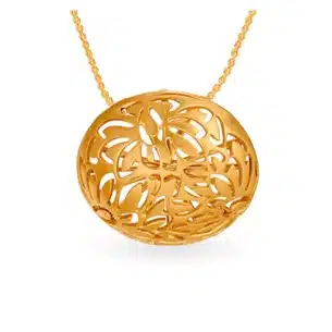 14kt-Friends-Of-Bride Yellow Gold Pendant with Semi Orb Design 14kt-Friends-Of-Bride Yellow Gold Pendant with Semi Orb Design