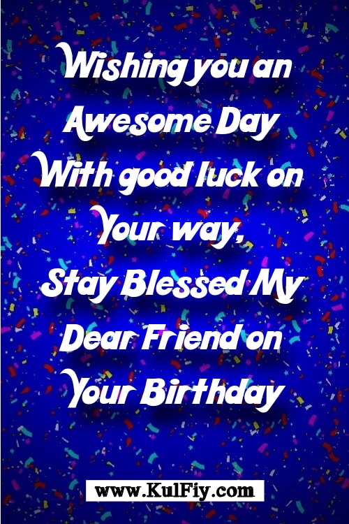 Birthday Wishes for Best Friend in English