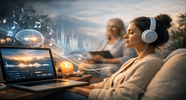 AI-Generated Music into Wellness