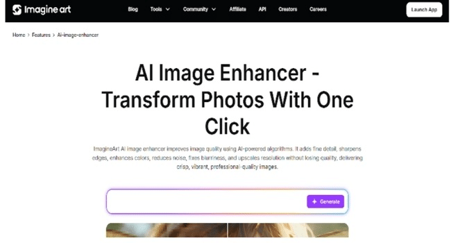 AI image enhancer