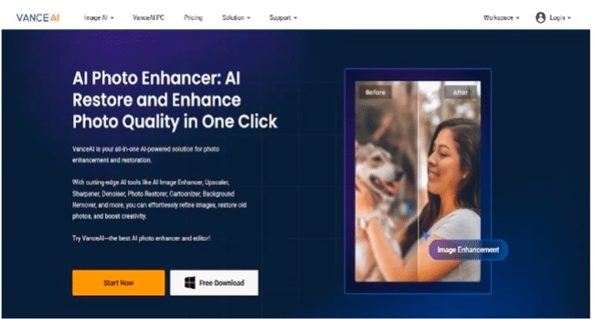 AI image enhancer