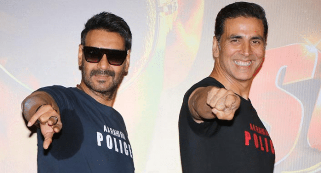 Akshay Kumar and Ajay Devgan