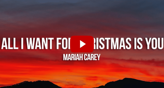 All I Want For Christmas Is You Lyrics Mariah Carey
