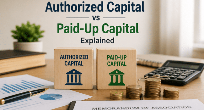 Authorized Capital vs Paid-Up Capital