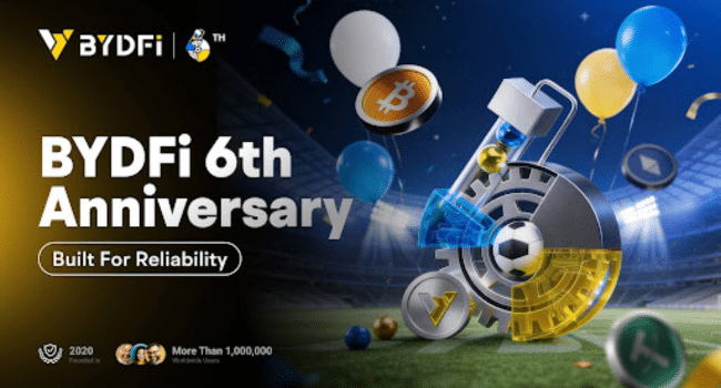 BYDFi Marks 6th Anniversary