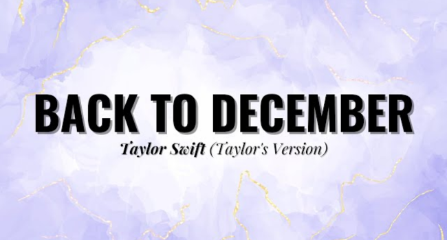 Back To December Lyrics