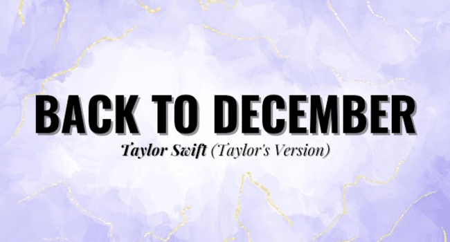 Back To December Lyrics