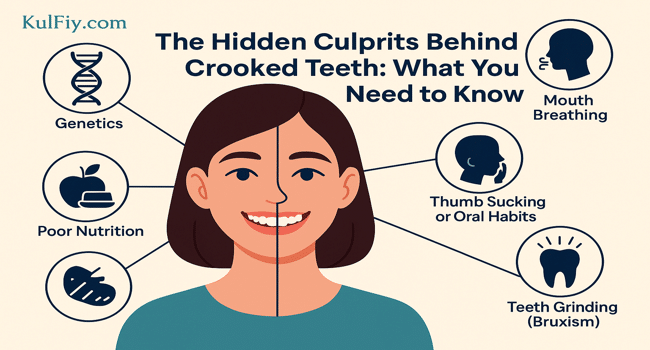 Behind Crooked Teeth