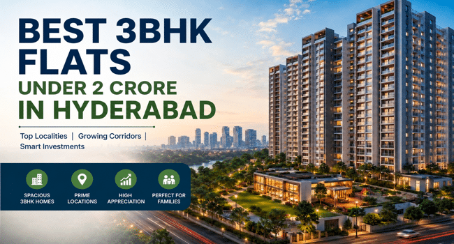 Best 3BHK Flats Under 2 Crore in Hyderabad