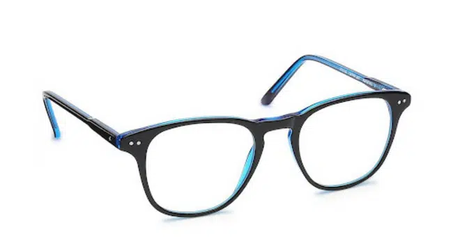 Blue Rectangle Glasses