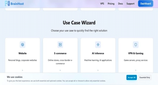 BrainHost AI VPS Hosting