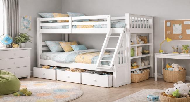 Bunk Beds for Kids with Storage