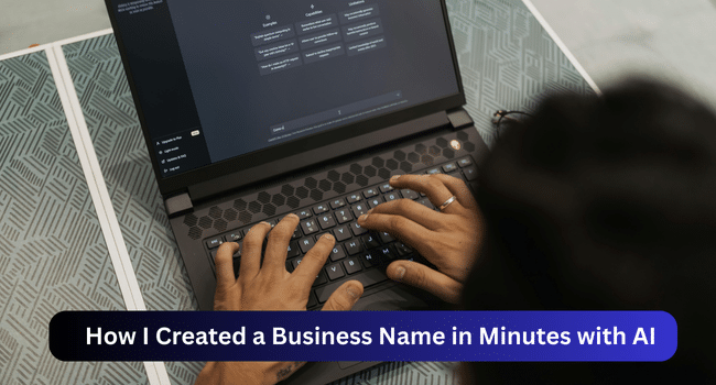 Business Name in Minutes with AI