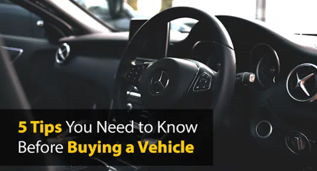 Buying a Vehicle