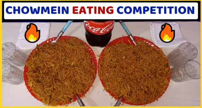 Chow mein Eating Challenge