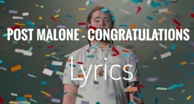 Congratulations Lyrics