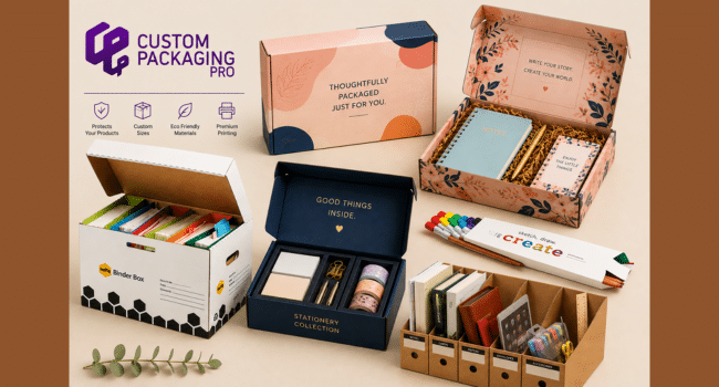 Custom Stationery Shipping Boxes
