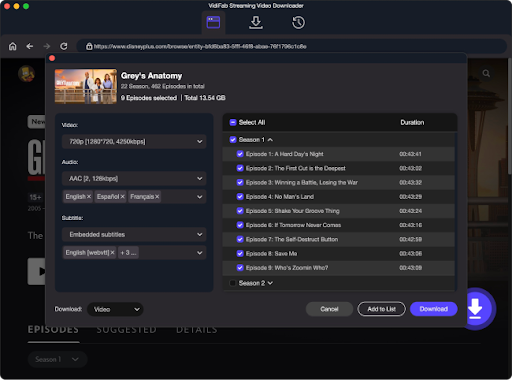 Customize Download Settings
