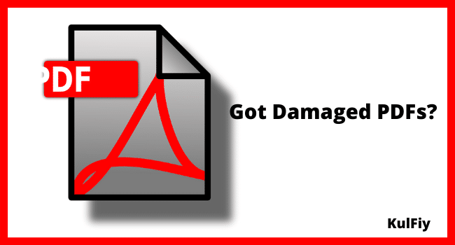 Damaged PDFs