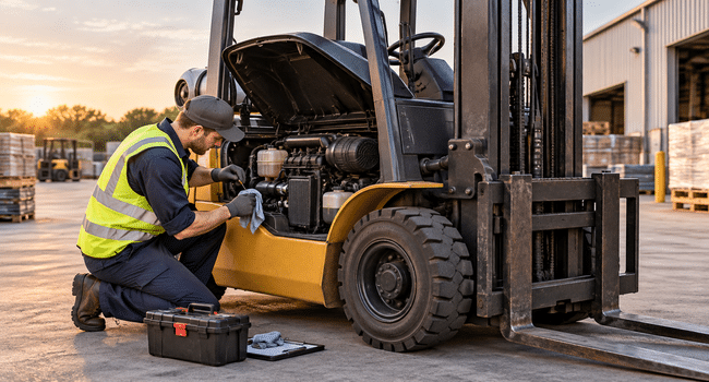 Diesel forklift maintenance