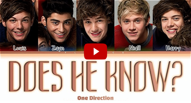 Does He Know Song