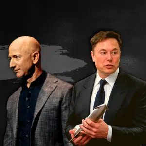 Elon Musk VS Jeff Bezos Photo