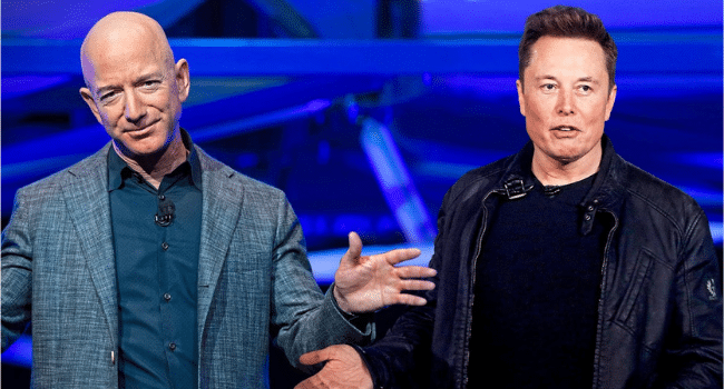 Elon Musk and Jeff Bezos