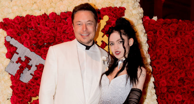 Elon musk and Grimes