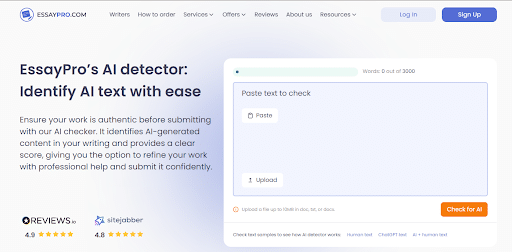 EssayPro’s AI Checker