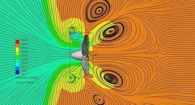 Flow Analysis Jet Engine Blade