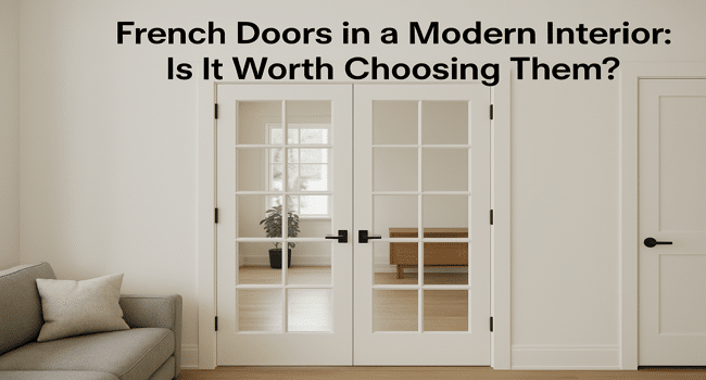 French Doors in a Modern Interior