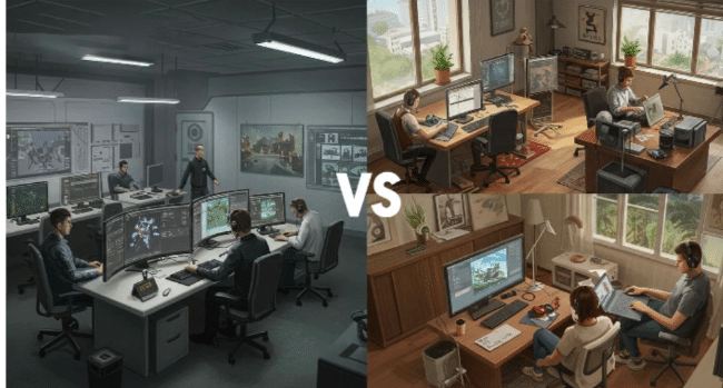 Game art studio vs freelancers