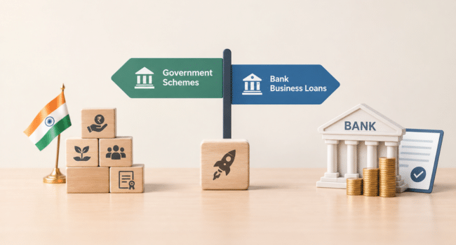 Government Schemes vs Bank Business Loans