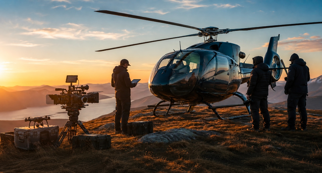 Helicopters for Film & Photo Shoots