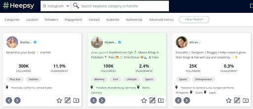 Influencer marketing platforms