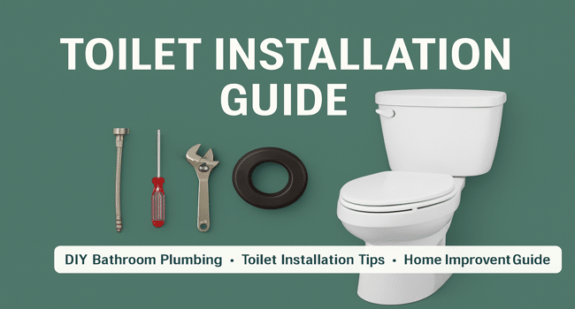 Installing and Plumbing a Toilet