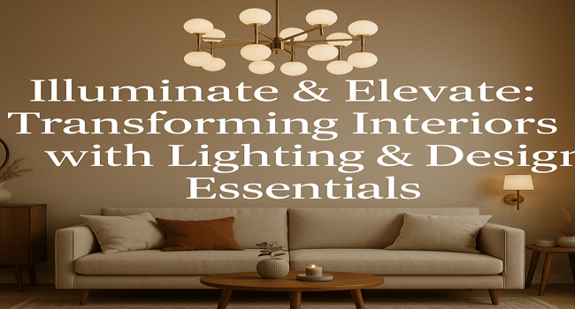 Interiors with Lighting & Design Essentials