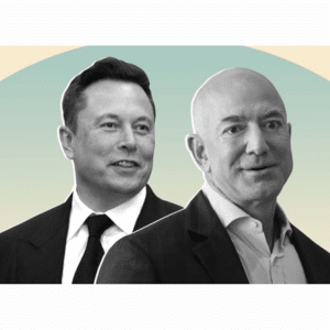 Jeff Bezos and Elon Musk Photo