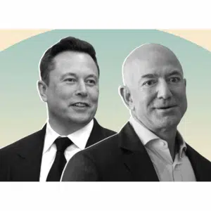 Jeff Bezos and Elon Musk Photo