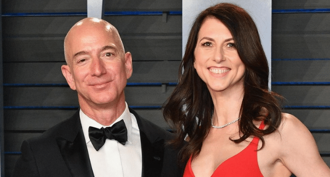 Jeff Bezos and MacKenzie Scott