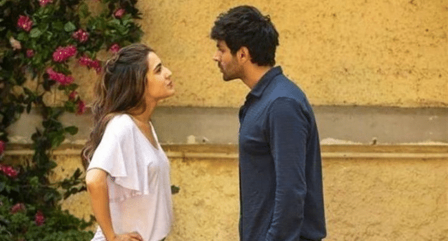 Kartik Aaryan with Sara Ali Khan