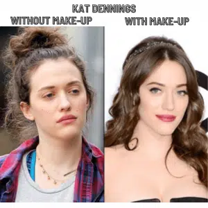Kat Dennings Without makeup and With Makeup photo Kat Dennings Without makeup and With Makeup photo