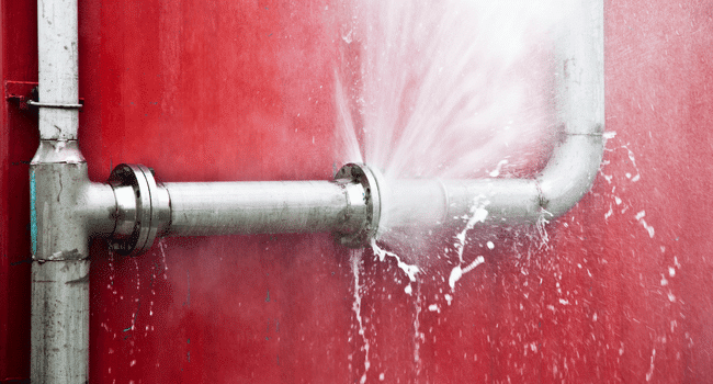 Leaking pipes