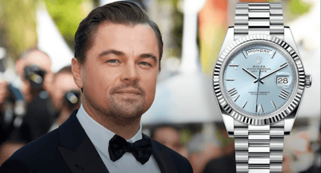 Leonardo DiCaprio Links Arms with Rolex