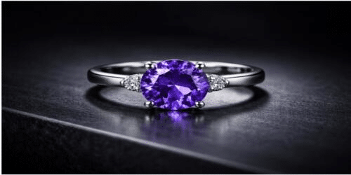Loving Purple Gemstone Engagement Rings