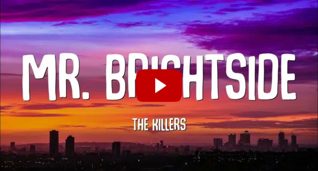 Lyrics To Mr. Brightside By The Killers